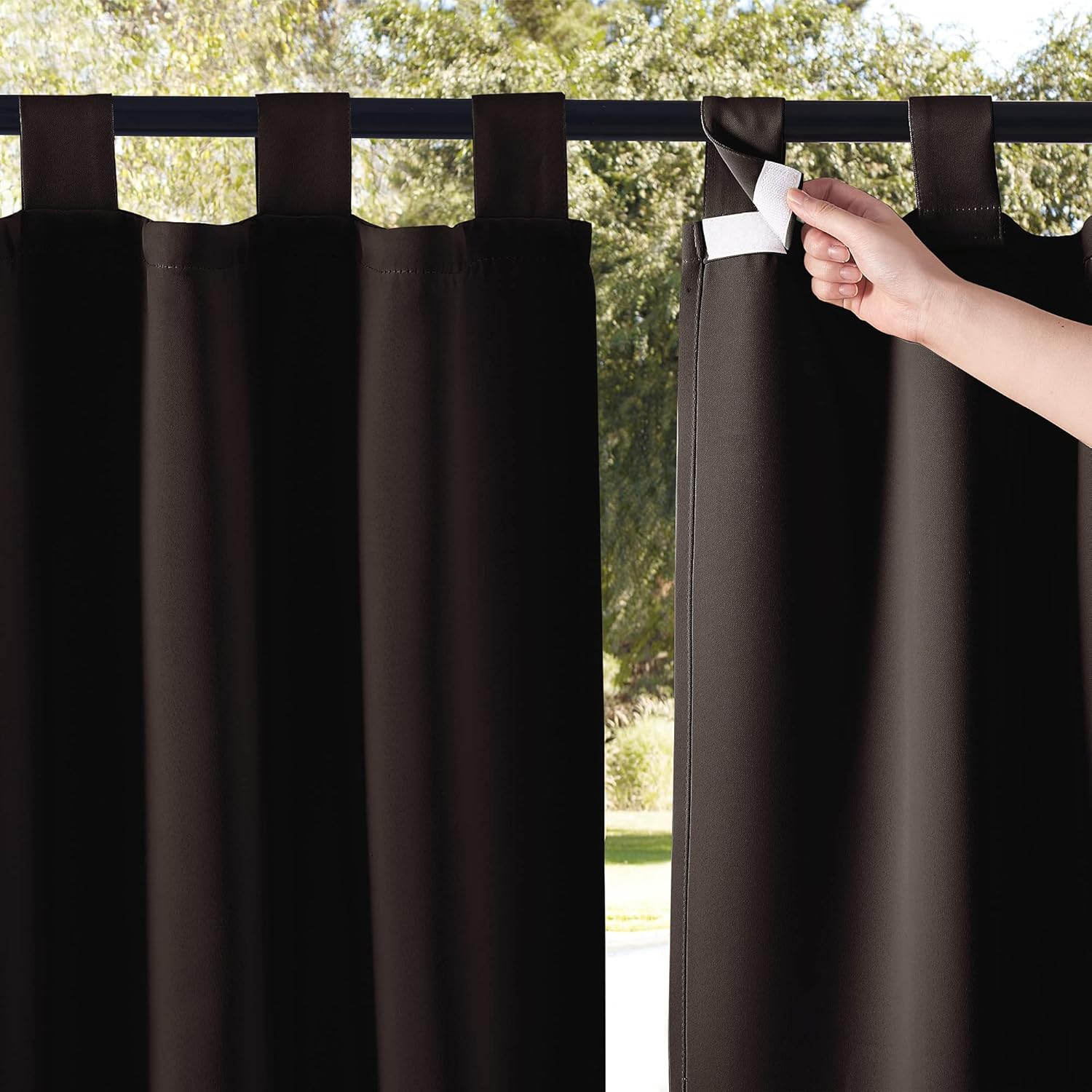NICETOWN Weatherproof Patio Outdoor Curtains for Privacy & Style