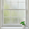 Reeded Glass Window Privacy Film - Frosted Static Cling 35.4 x 157.4