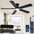 52 in Ceiling Fan with Lights - Low Profile, Reversible Blades