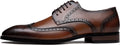 Jousen Men's Leather Wingtip Oxford Dress Shoes - Classic