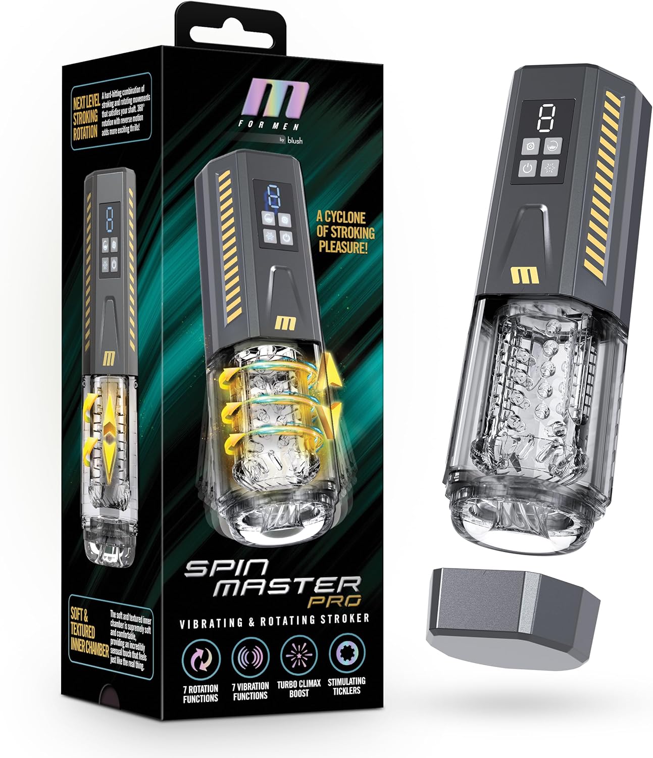 Blush M 360 SpinMaster Pro Realistic Masturbator for Men
