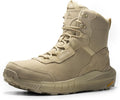 Men's Waterproof Tactical Work Boots - Lightweight Cushion Sole