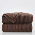 Douceur Brown Throw Blanket for Bed 60ftX80ft - Soft Chunky Cable Knit