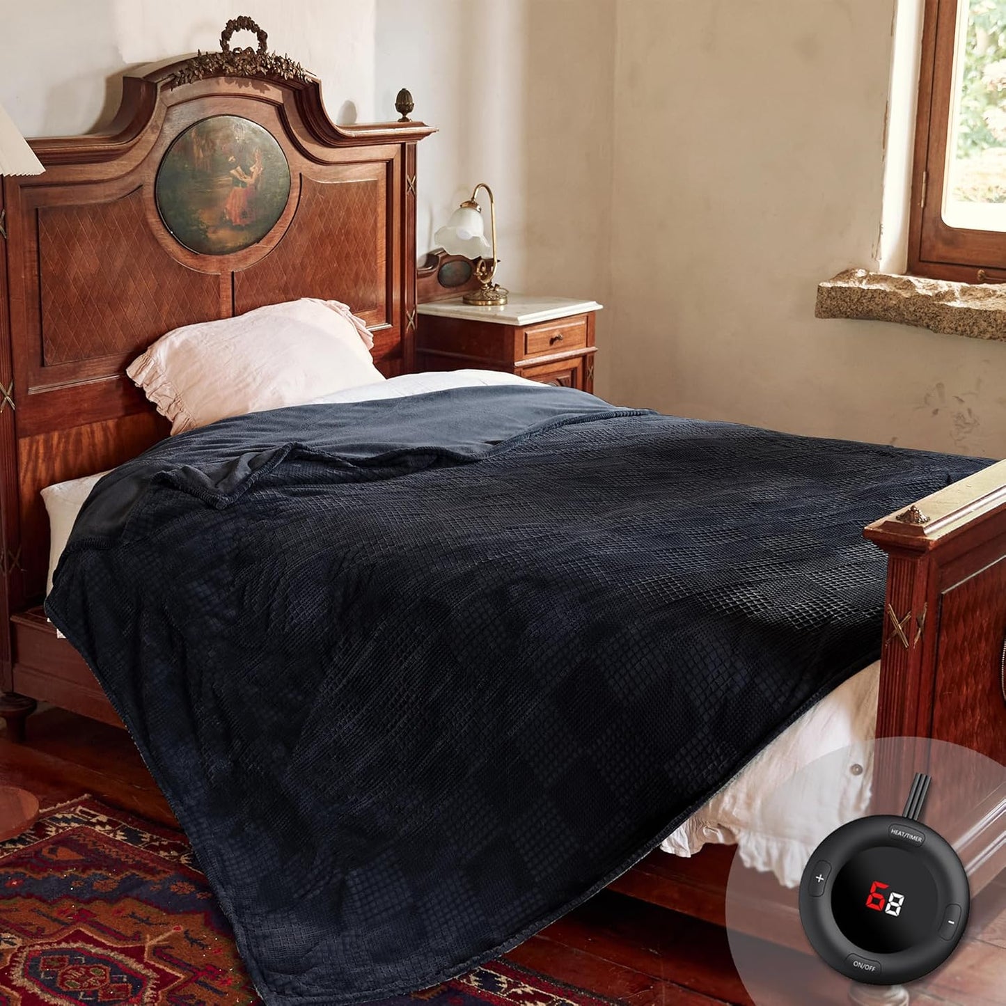 Electric Blanket Full Size 72inX84in with 6 Heating Levels