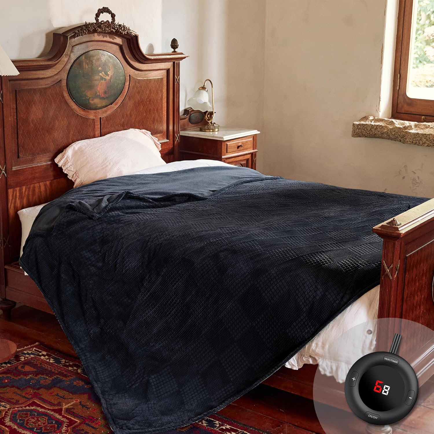 Electric Blanket Full Size 72inX84in with 6 Heating Levels