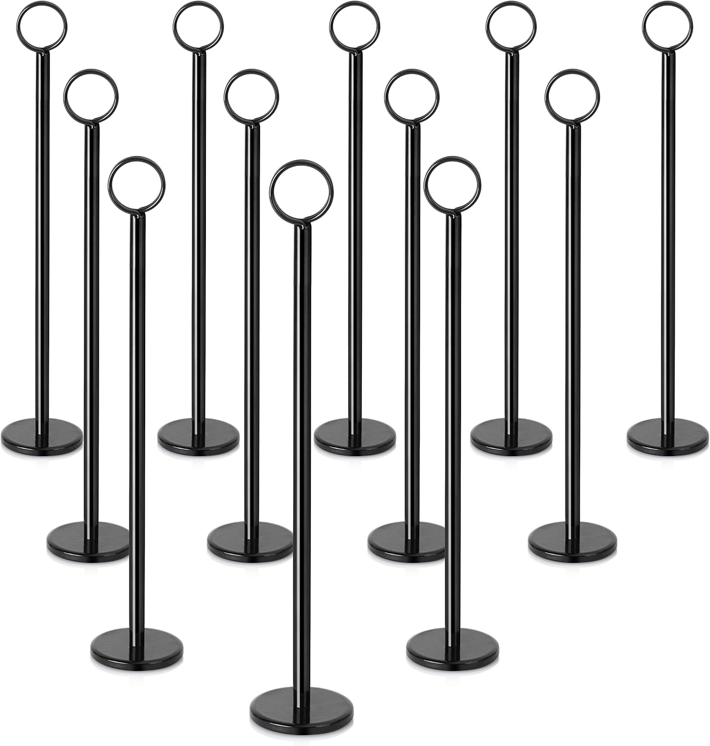 Ring-Clip Table Number Holder Set of 12 for Events and Restaurants
