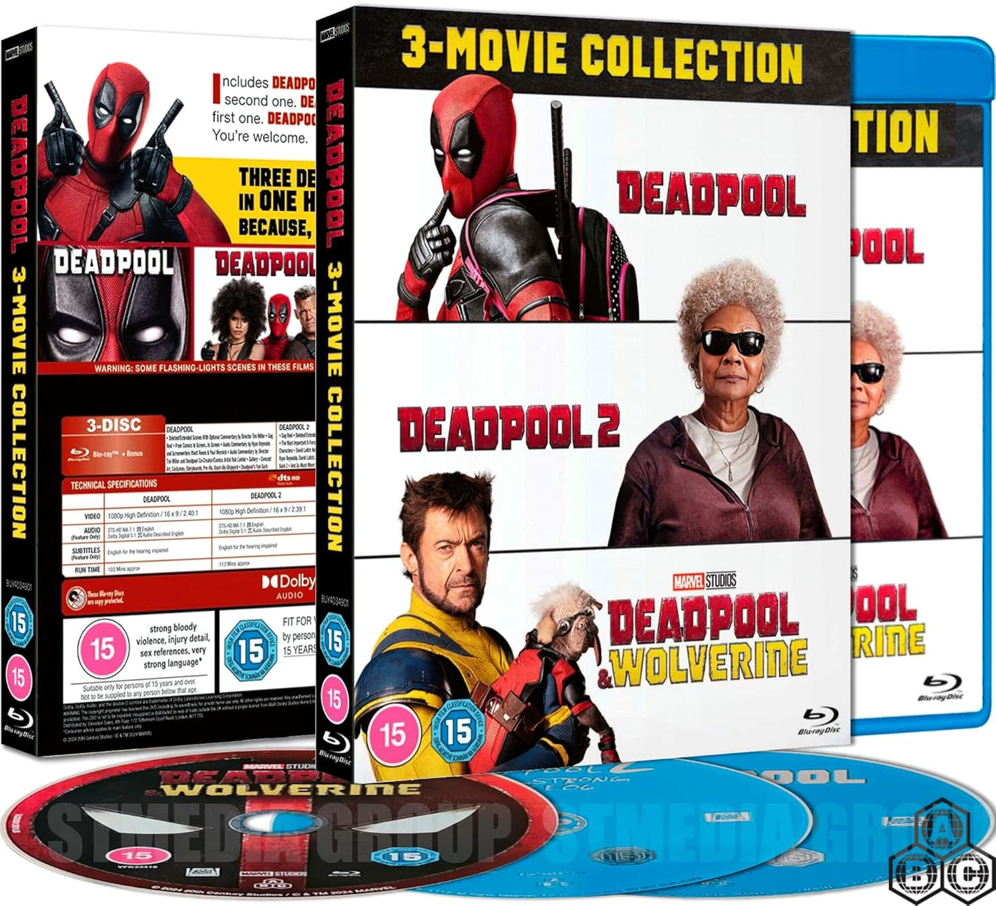 Deadpool 3-Movie Collection Blu-ray Set with Bonus Features