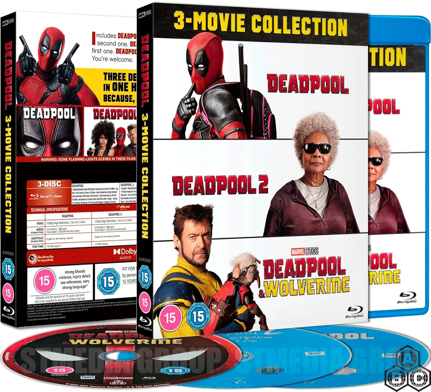 Deadpool 3-Movie Collection Blu-ray Set with Bonus Features