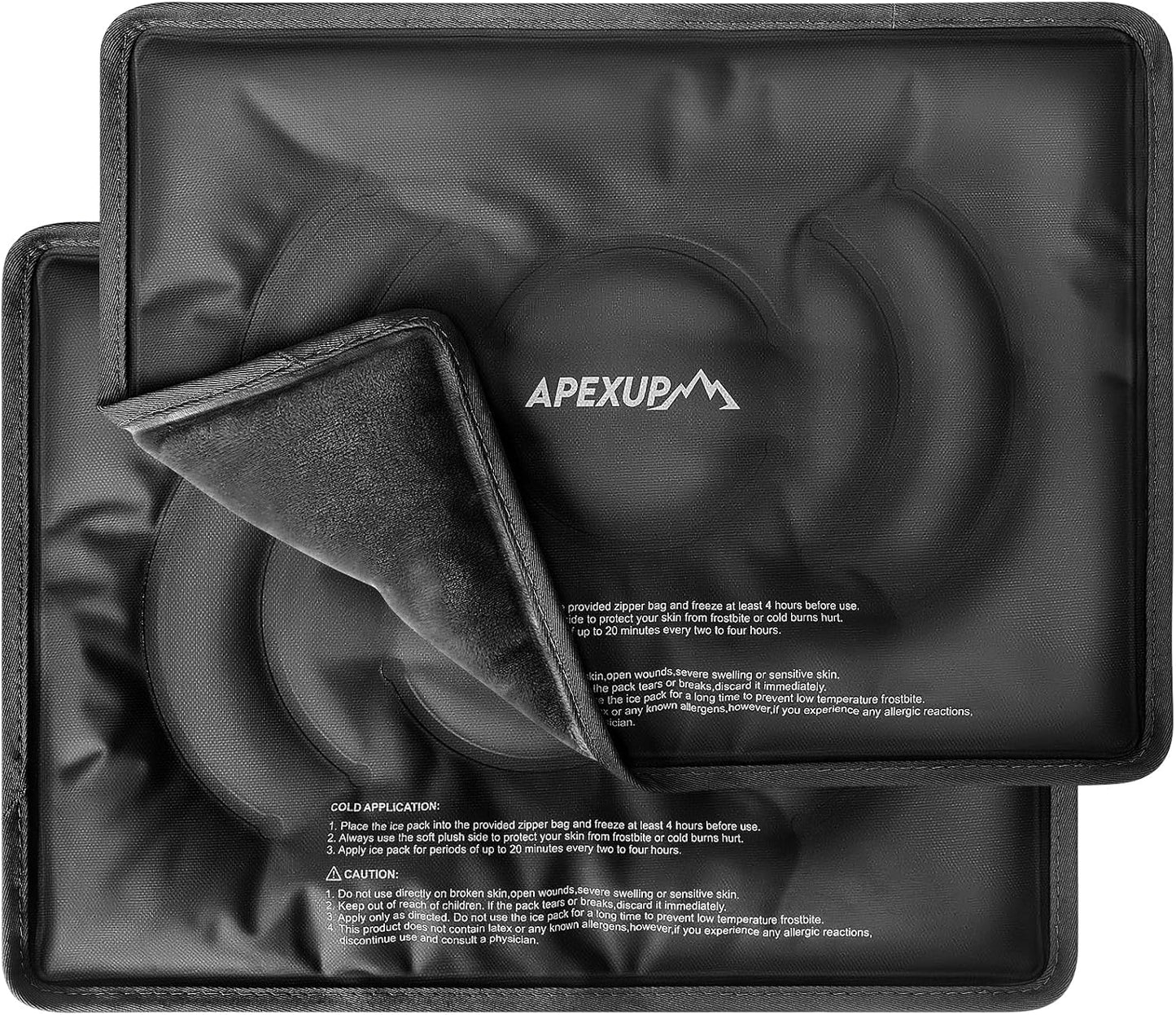 APEXUP Gel Ice Packs for Injuries - Reusable Cold Therapy Packs