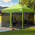 10ftx10 Pop up Screened Canopy Tent with Mosquito Netting - Easy Setup