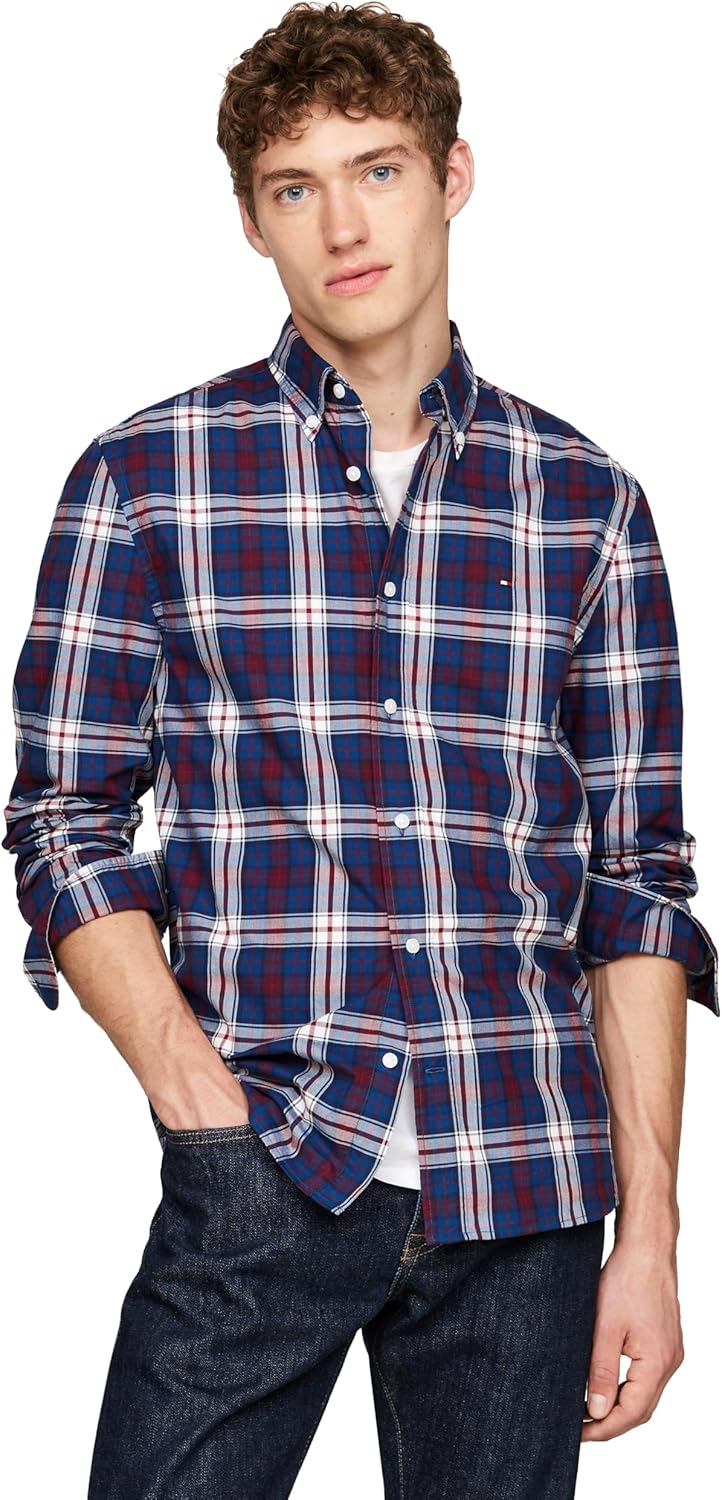 Tommy Hilfiger Long Sleeve Poplin Regular Fit Button Down Shirts