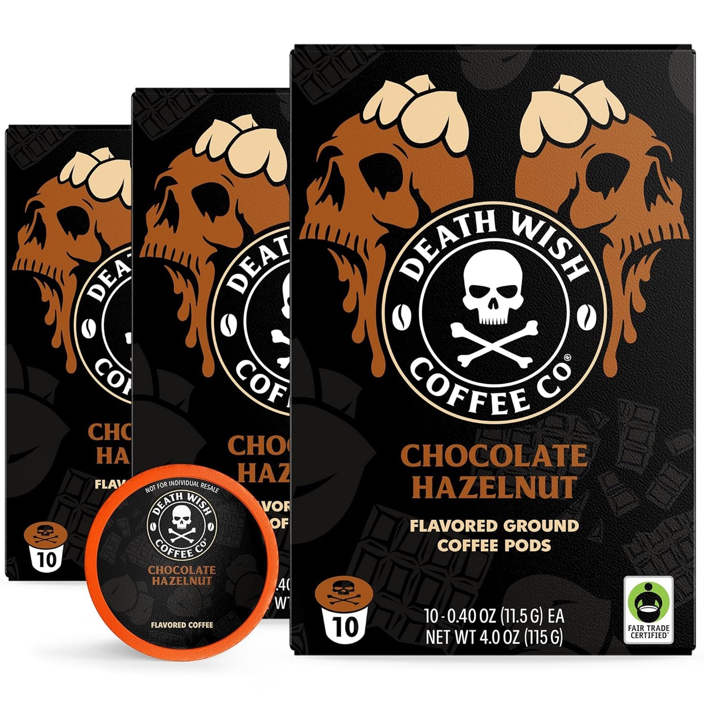 Organic Chocolate Hazelnut Dark Roast Pods