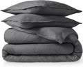 Bare Home Flannel Duvet Cover Set - Queen - Velvety Soft Heavyweight