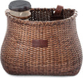 Bike Basket Front for Womens and Mens Cruiser with Rattan Cane - Cup