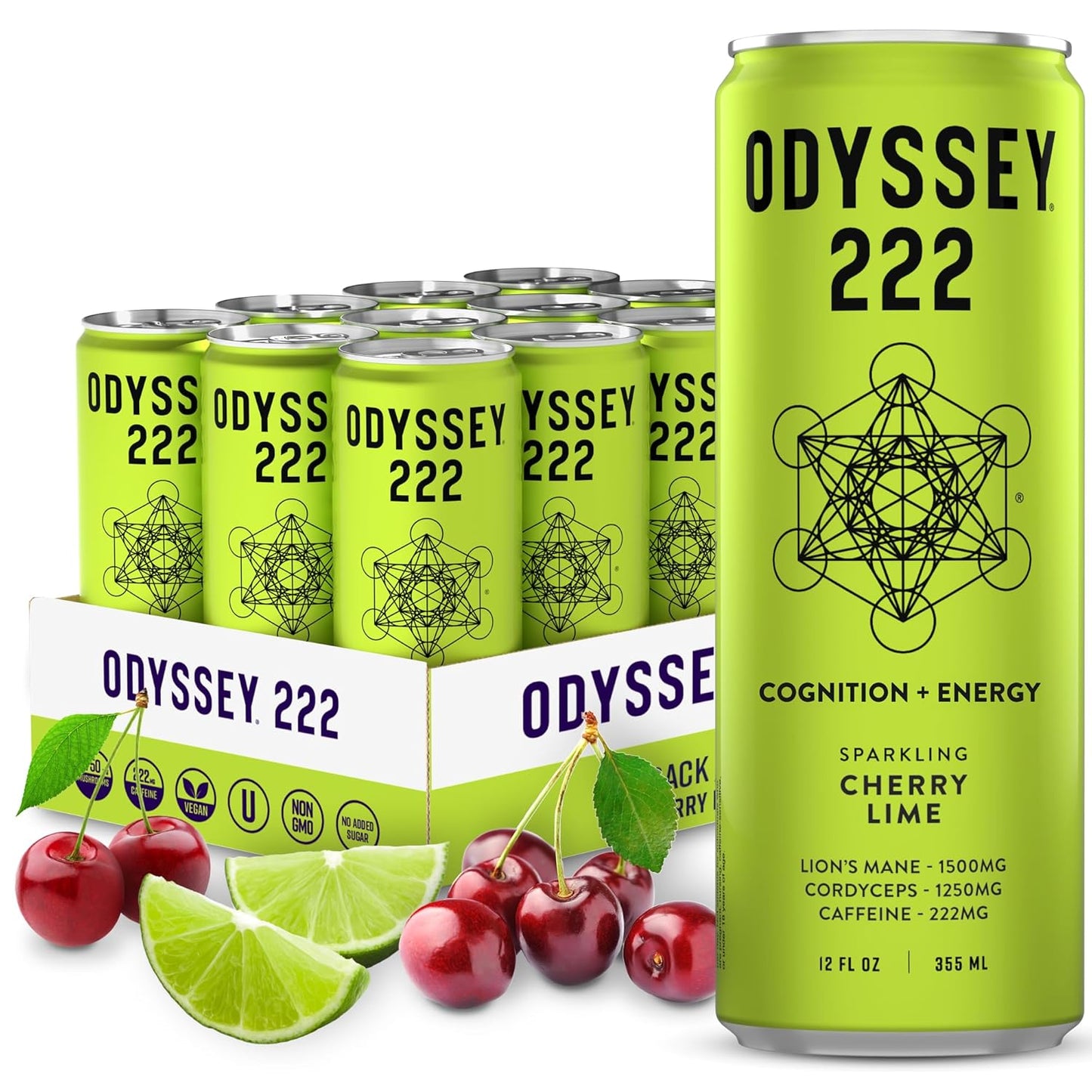 Odyssey 222 Energy Drink for Focus, Mood, and Clean Energy