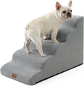 Wide Dog Stairs 19.7 in Width - Stable 5-Step Foam Ramp