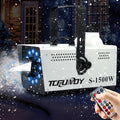TCFUNDY Snow Machine with 12 LED Lights, 1500W Snowflake Maker
