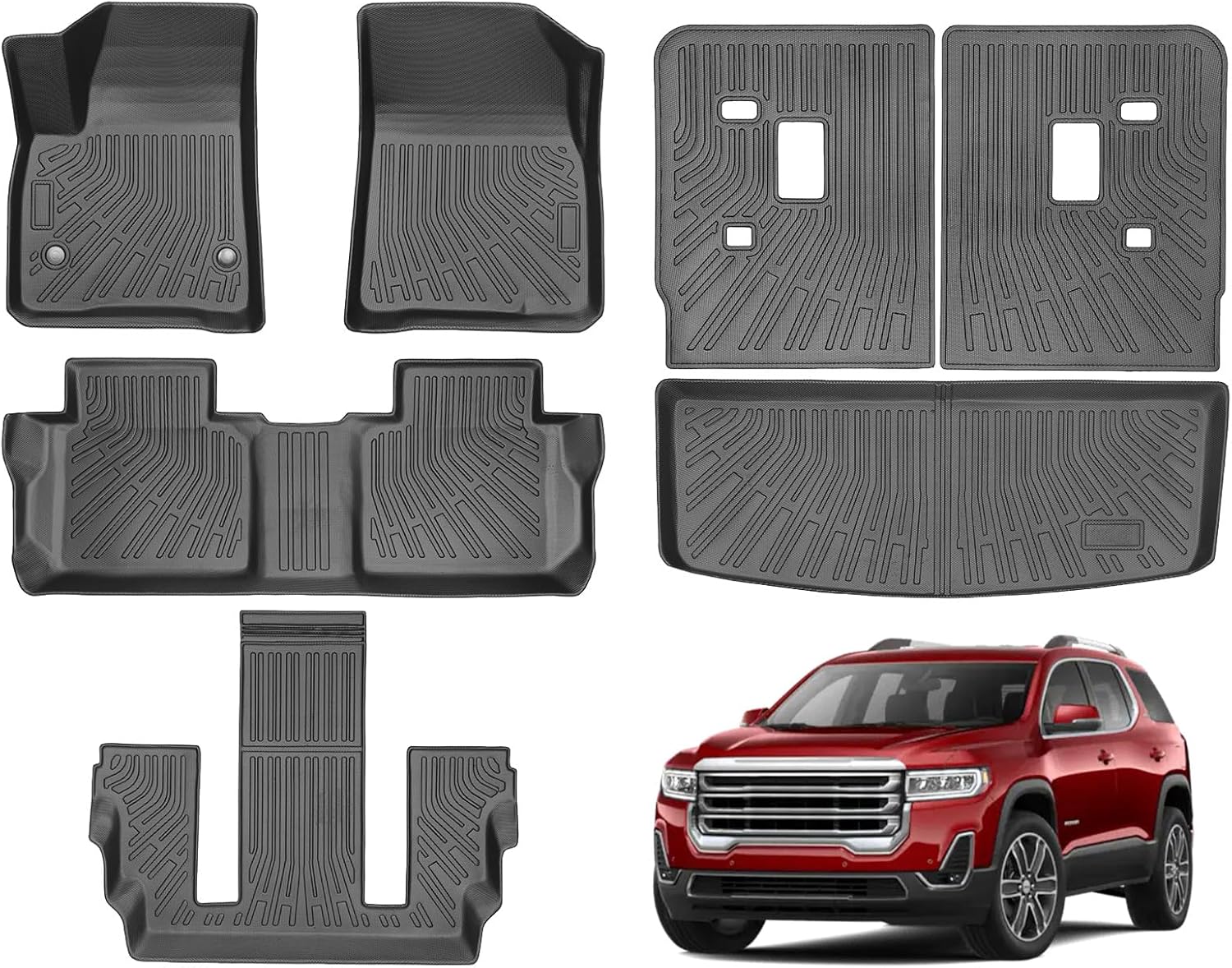 Custom Fit All Weather Floor Mats for GMC Acadia 2017-2023
