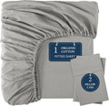 LANE LINEN 100% Organic Cotton Full Fitted Sheet Set - Deep Pocket