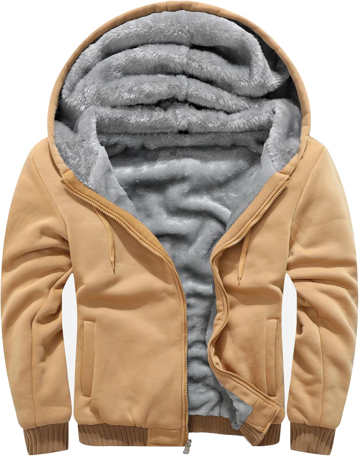 MACHLAB Men's Pullover Winter Workout Fleece Hoodie Jackets