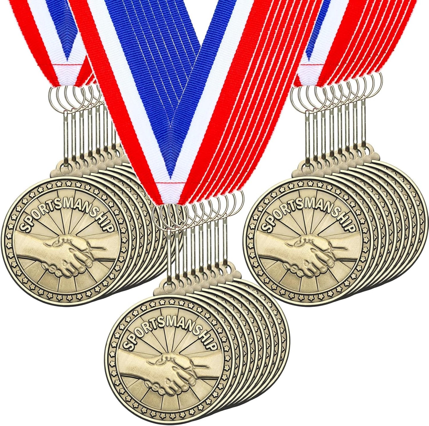 30 Pcs Gold Sports Medals for Basketball Soccer Baseball Events