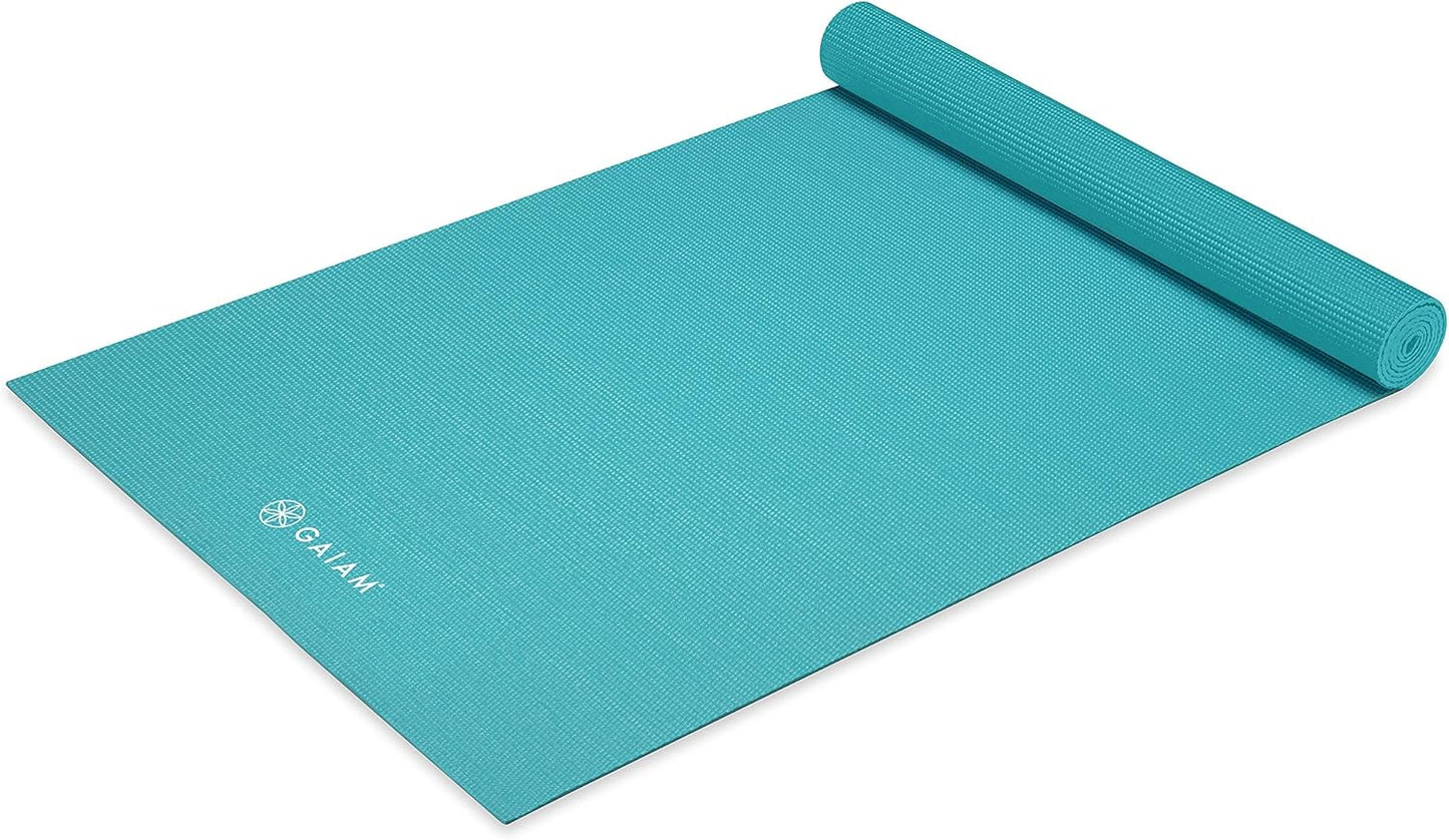 Gaiam Premium Yoga Mat - Non Slip for All Yoga & Pilates (5mm)