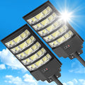 8000W Solar Street Light Outdoor Waterproof 2Pack - Dusk to Dawn