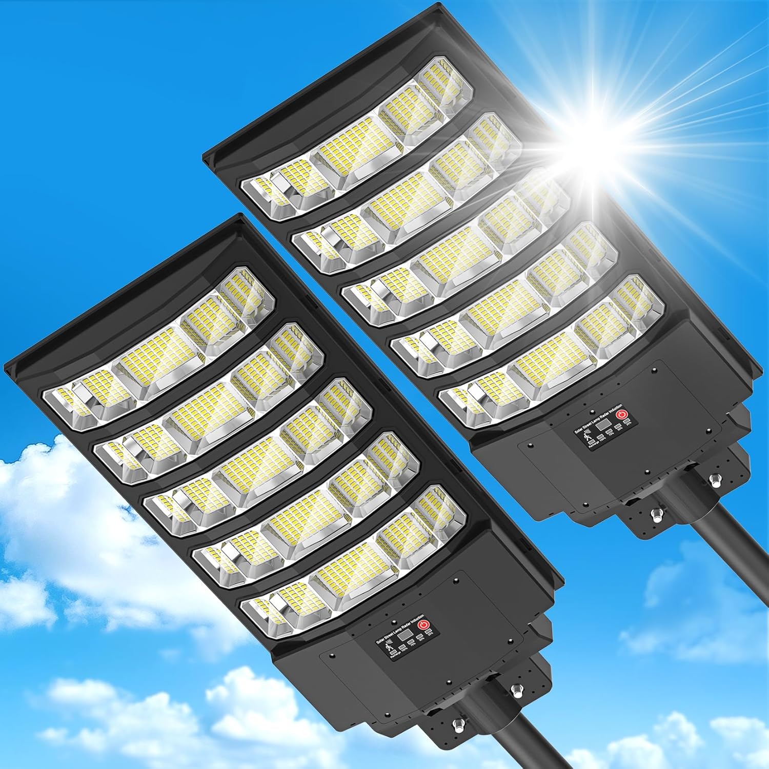 8000W Solar Street Light Outdoor Waterproof for Dusk to Dawn