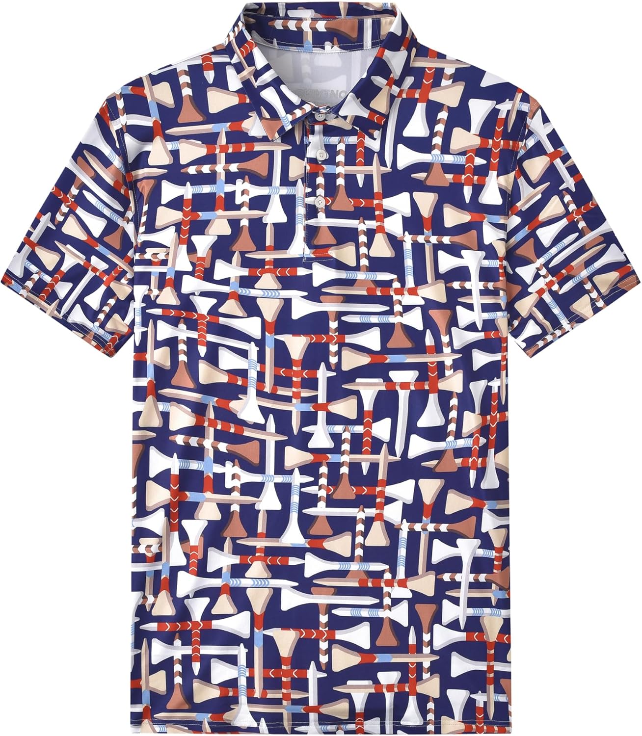 Stretchy Dry Fit Funny Golf Polo - CKIVTNO