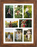 13x17 Picture Frame Display with 8-Opening Mat - Multi Photo Collage