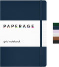 Graph Paper Notebook (Navy) - Hardcover Grid Journal for Notes