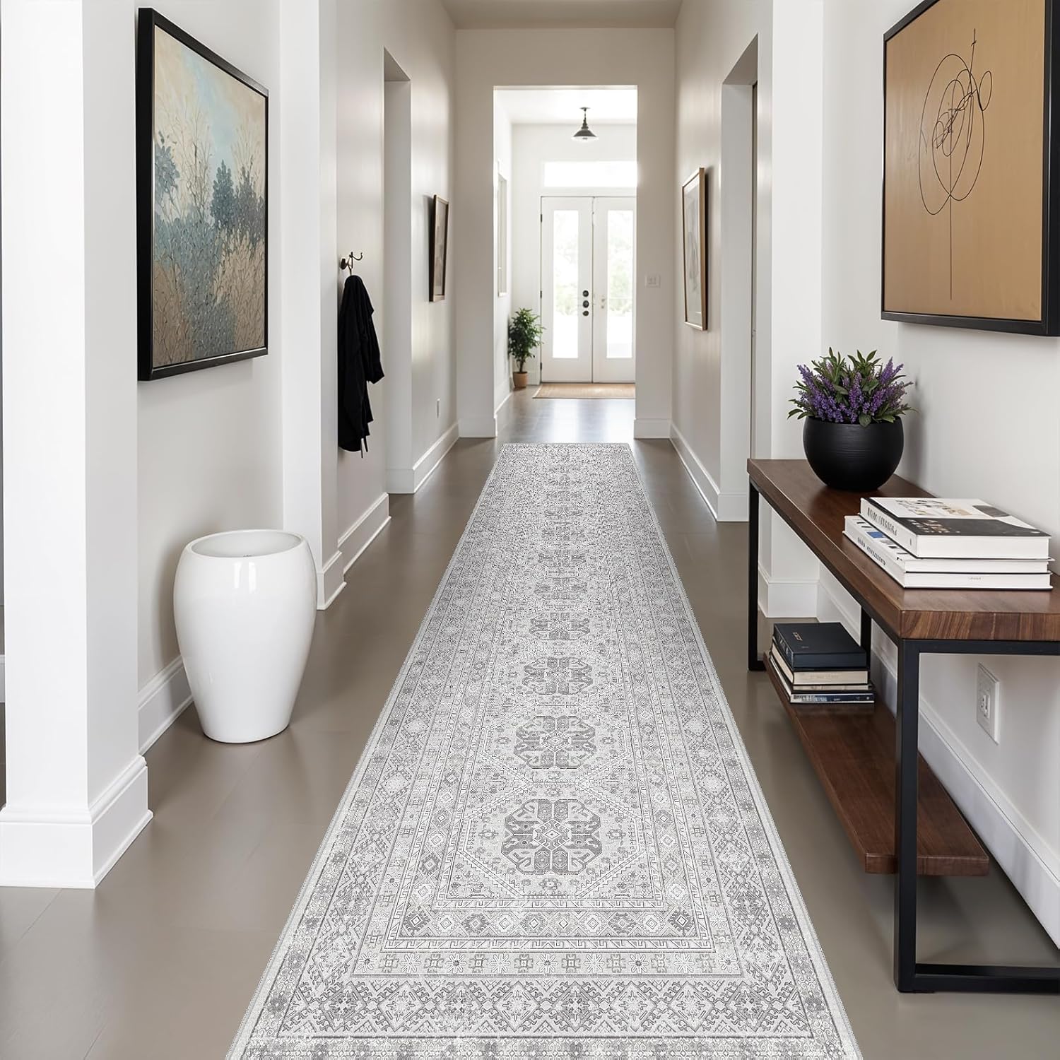 3x14 Runner Rug Kitchen Washable with Non Slip Backing