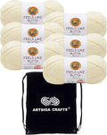 Lion Brand Feels Like Butta Lemon Yarn for Crocheting & Knitting