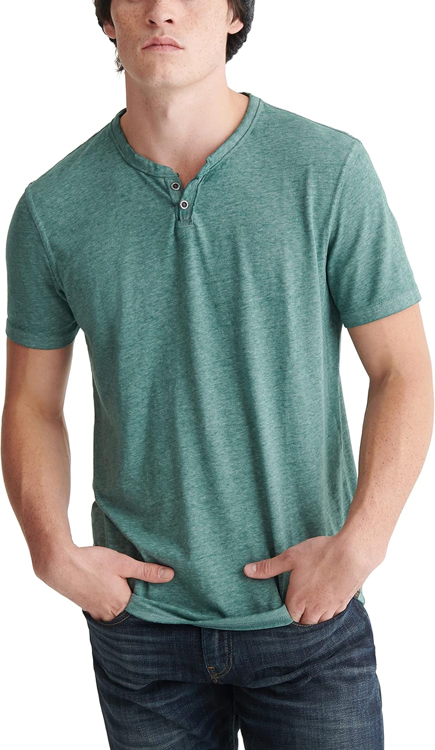 Lucky Brand Mens Venice Burnout Notch Neck Tee Shirt Review