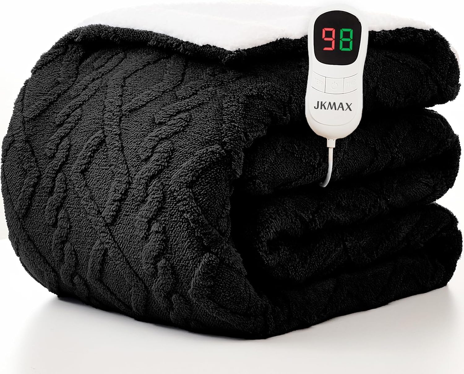 JKMAX Heated Electric Blanket Full Size for Ultimate Comfort