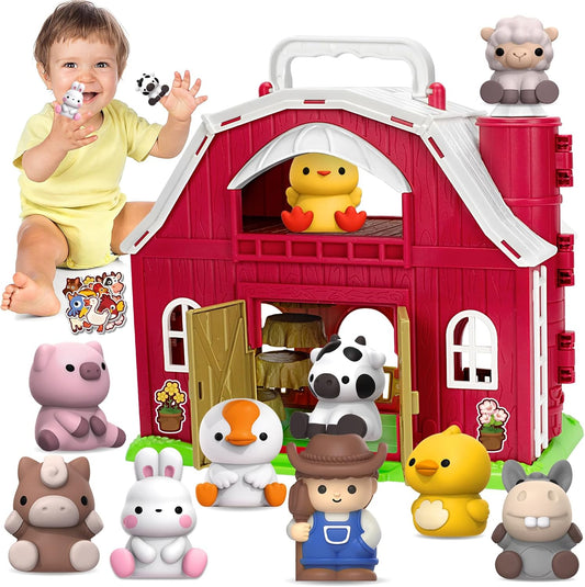 Montessori Farm Animal Playset for 1-3 Year Olds