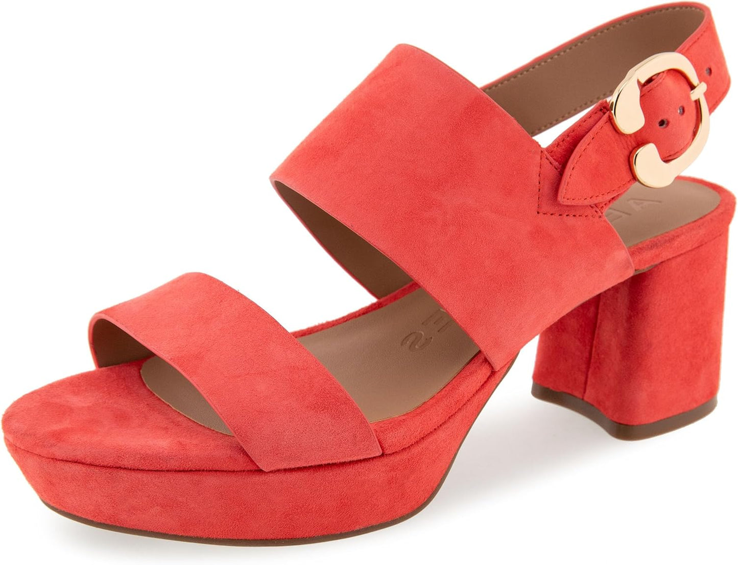 Aerosoles Women's Camera Platform Heeled Sandal for Comfort