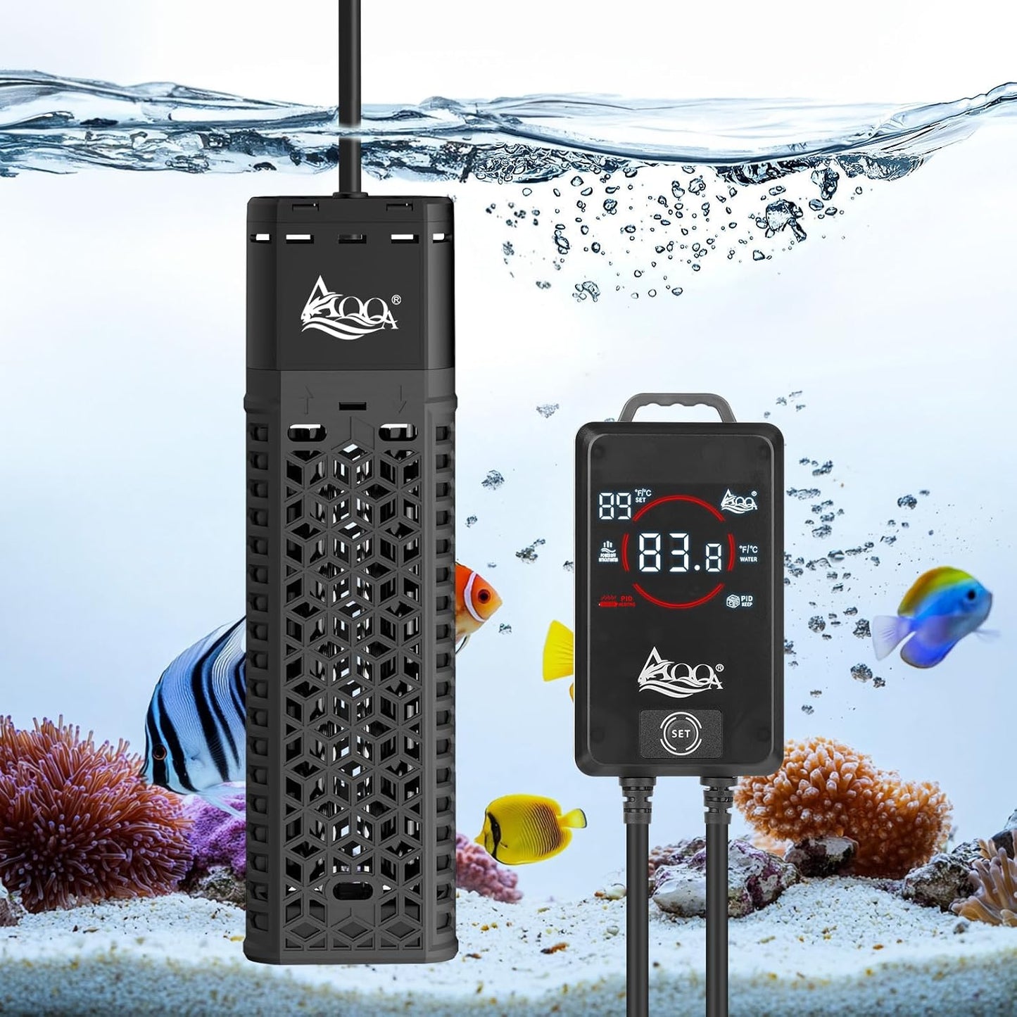 1000W AQQA Aquarium Heater - Precise Temp Control