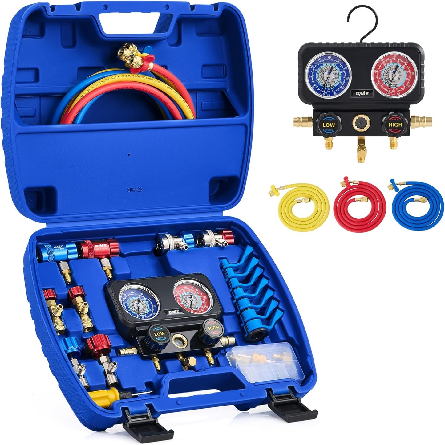 Orion Motor Tech AC Gauges Set for R1234yf R134a R410a Use