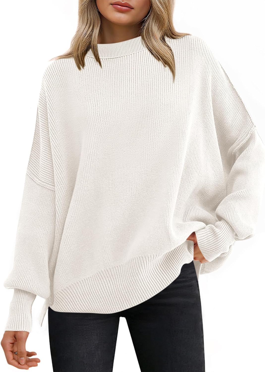 Oversized Sweaters for Women: Batwing Long Sleeve Fashion Top