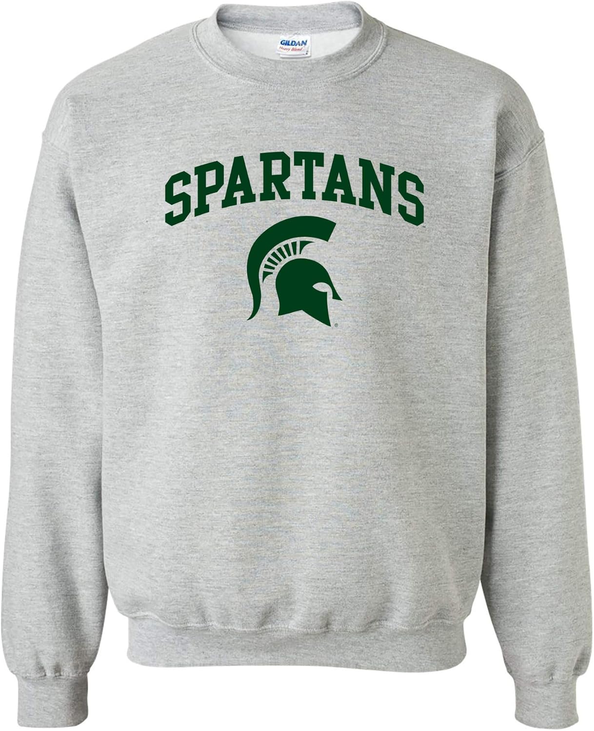 NCAA Arch Logo Team Color Crewneck Sweatshirt for All Fans