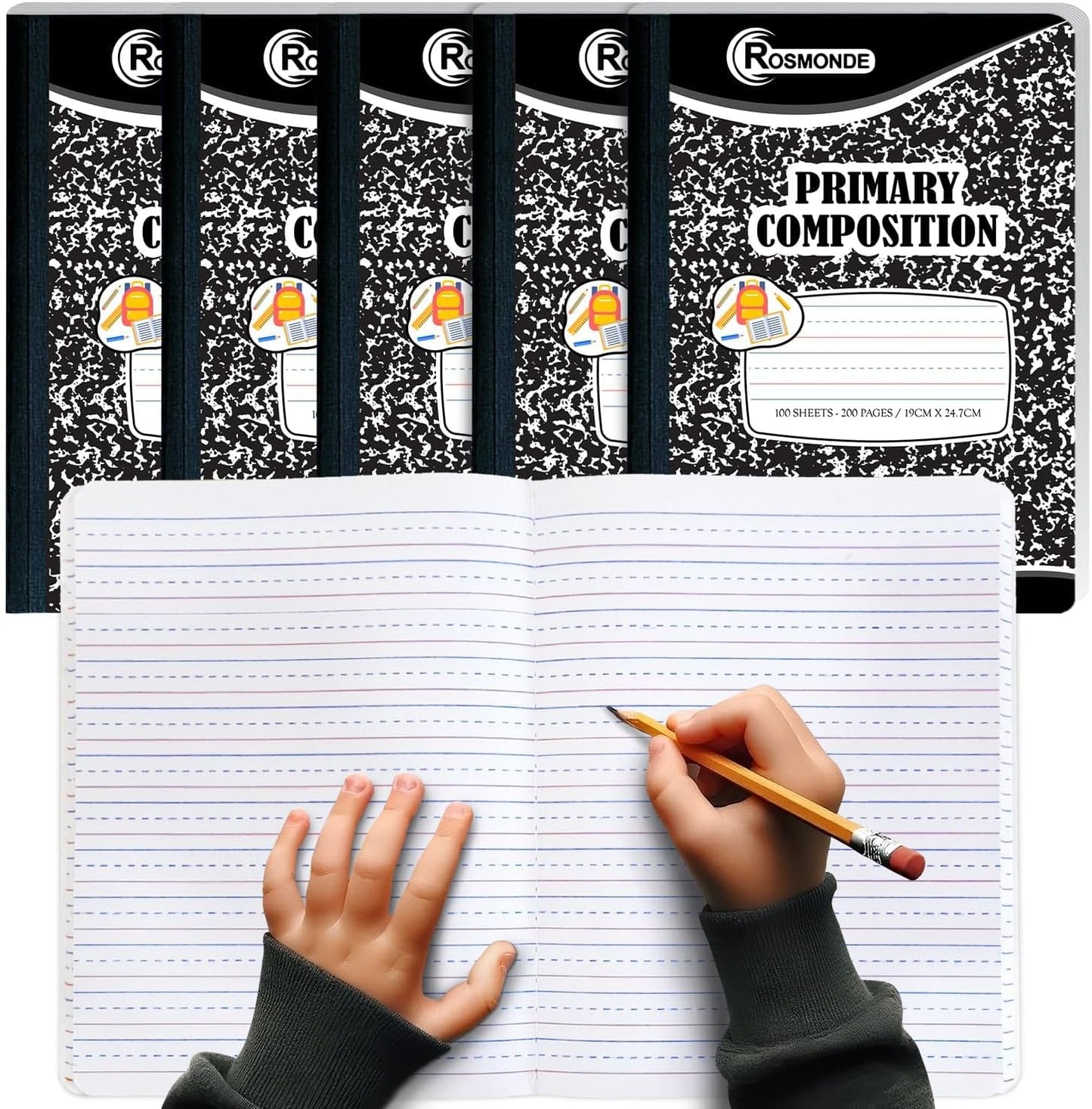 Rosmonde Primary Composition Notebooks - Encourage Creative Writing!