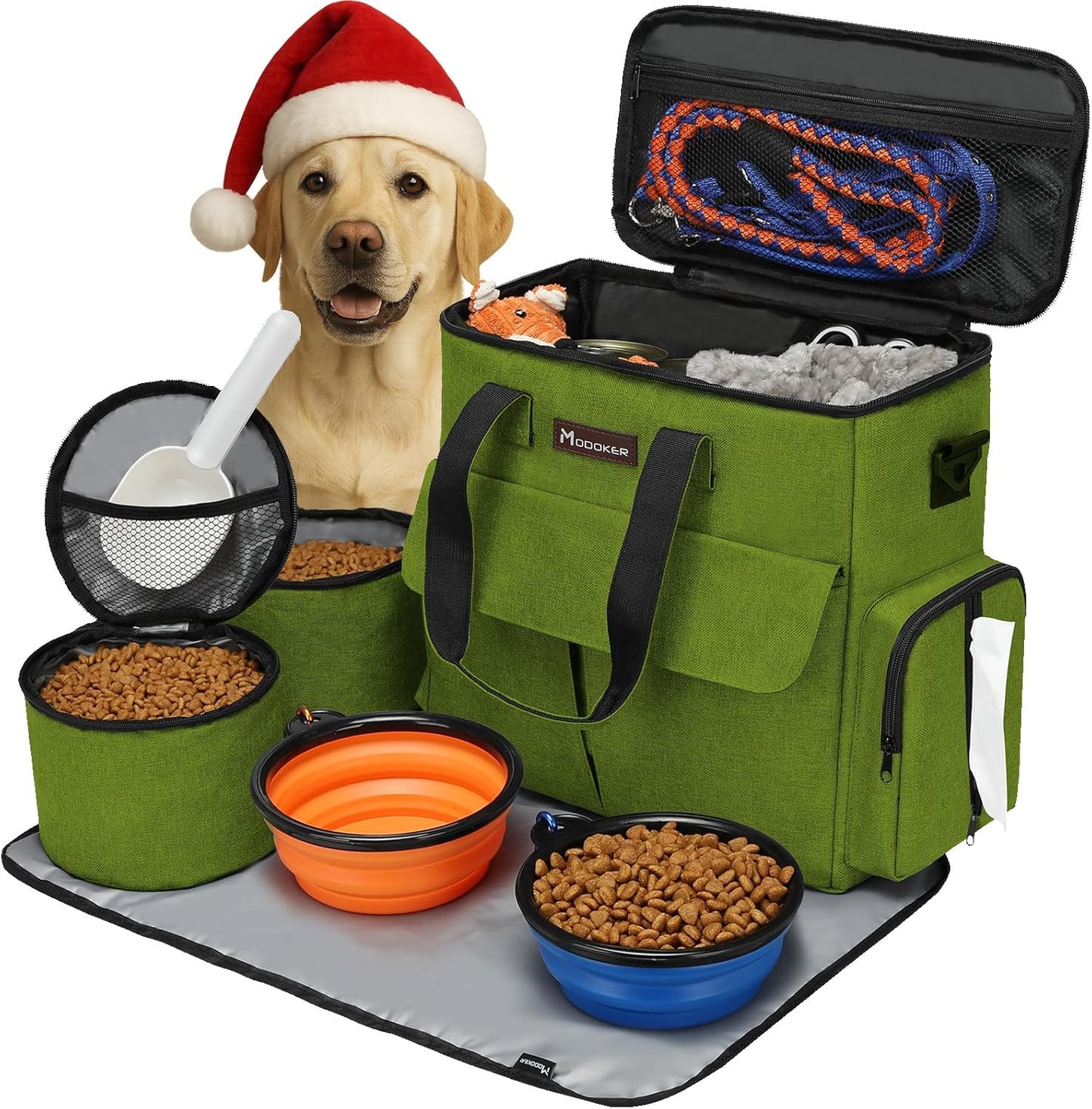 Modoker Dog Travel Bag for Weekend Pet Adventures and More