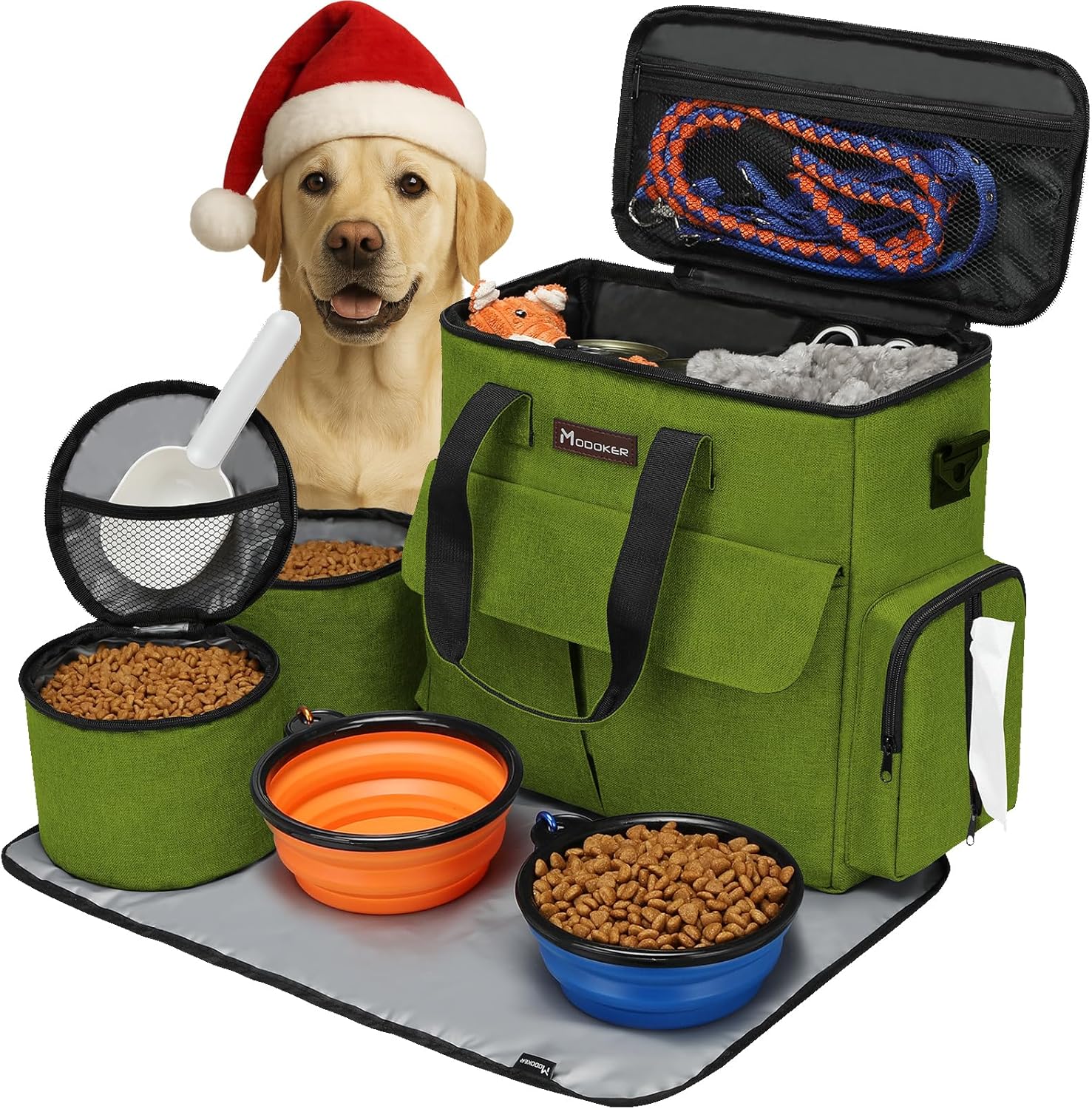 Modoker Dog Travel Bag for Weekend Pet Adventures and More