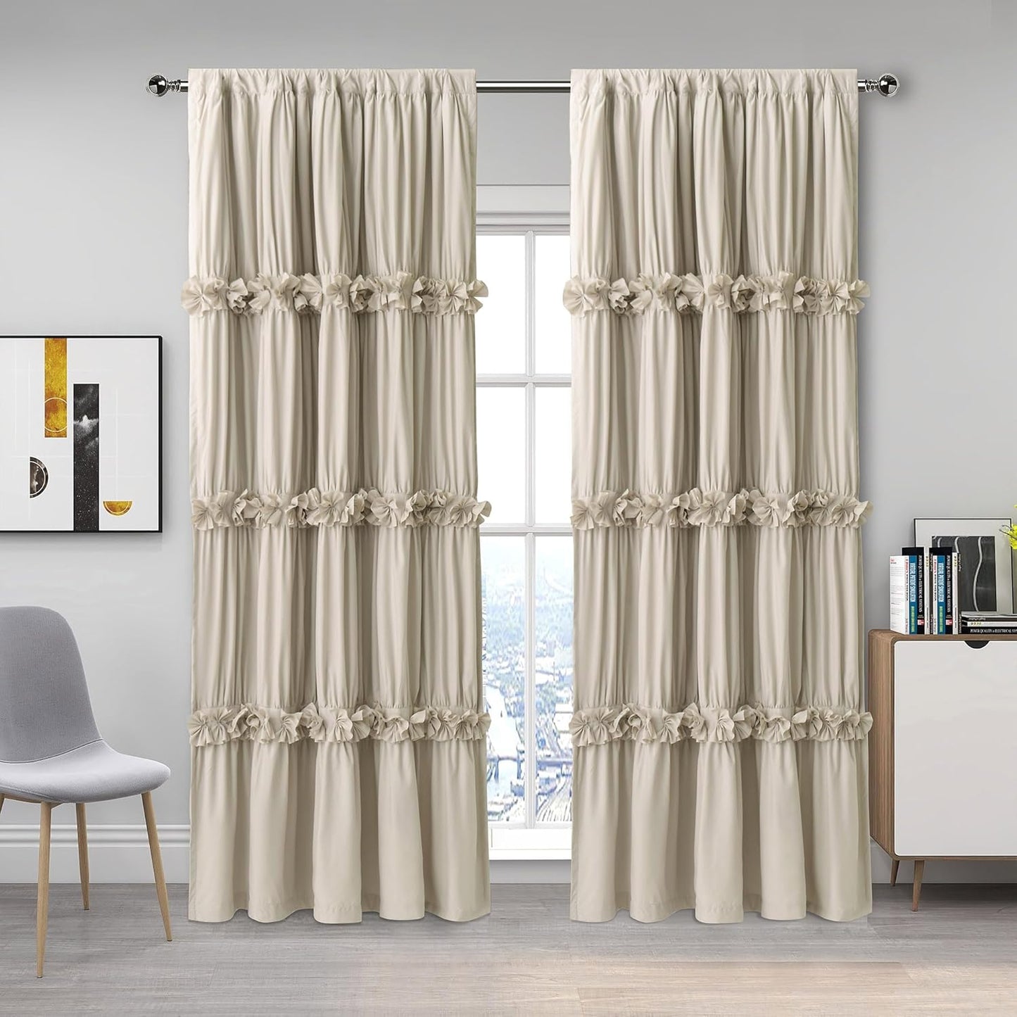 Thermal Insulated Blackout Window Curtains for Elegant Rooms