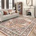 9x12 Area Rugs for Living Room - Washable Ultra Thin Non-Slip Rug