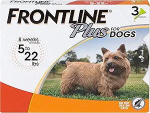 FRONTLINE Plus for Dogs Flea and Tick Treatment for Small Dogs