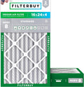16x24x4 MERV 8 Air Filter 2-Pack - Made in USA, Lasting Filtration