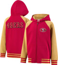 Ultra Game Youth NFL Official Super Soft Full Zip Varsity Hoodie fresh