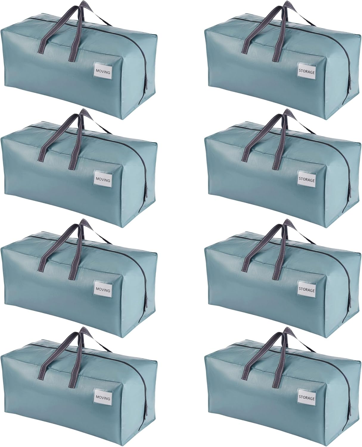 VENO 8 Pack Heavy Duty Moving Bags with Backpack Straps